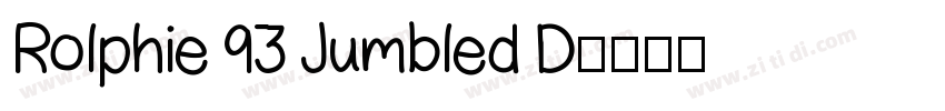 Rolphie 93 Jumbled D字体转换